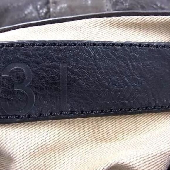 3.1 Phillip Lim - Edie Grey Leather Spike Studded Bow Accent Shoulder Bag EUC - Picture 8 of 11